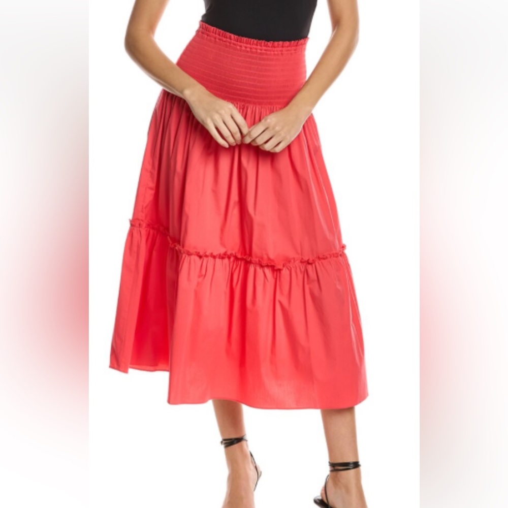 Tina Turk M coral maxi skirt